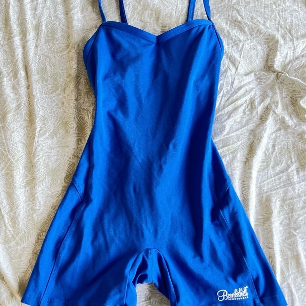 Blue Bombshell Sportswear Bodysuit